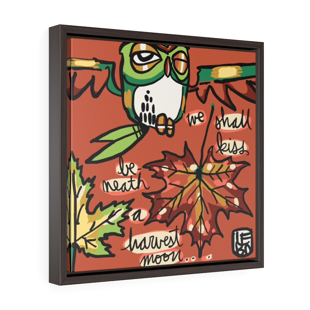 We Shall Kiss Beneath a Harvest Moon - Lebo Framed Premium Gallery Wrap Canvas